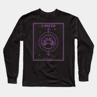 Cancer Crab Zodiac Long Sleeve T-Shirt